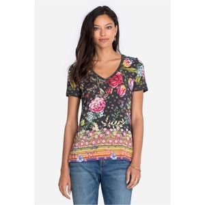 Johnny Was Naomi Favorite Border Tee